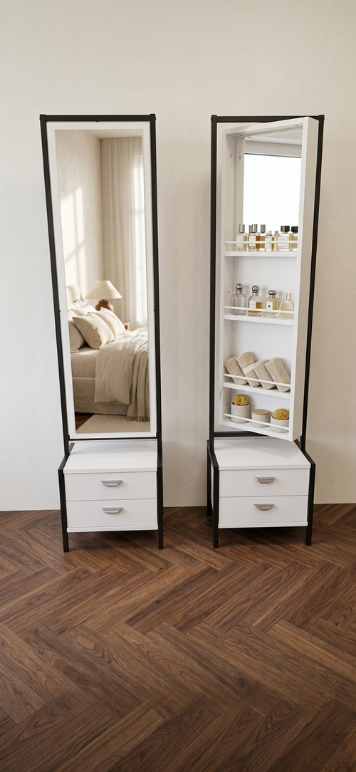 Multi Spiegel en opslag-White.